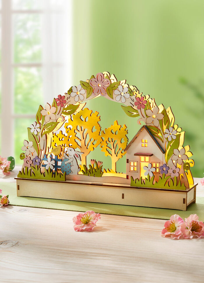 Lichterbogen aus Holz 