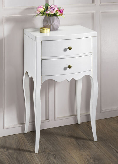 Beistelltisch aus massivem Pappelholz 