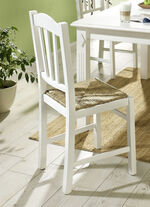 Stühle, 2er-Set, mit Gestell aus massivem Buchenholz WEISS