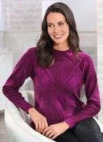 Pullover mit edlem Glitzereffekt 
