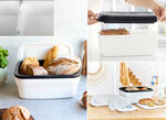 Tupperware BreadSmart Brotbehälter WEISS-SCHWARZ