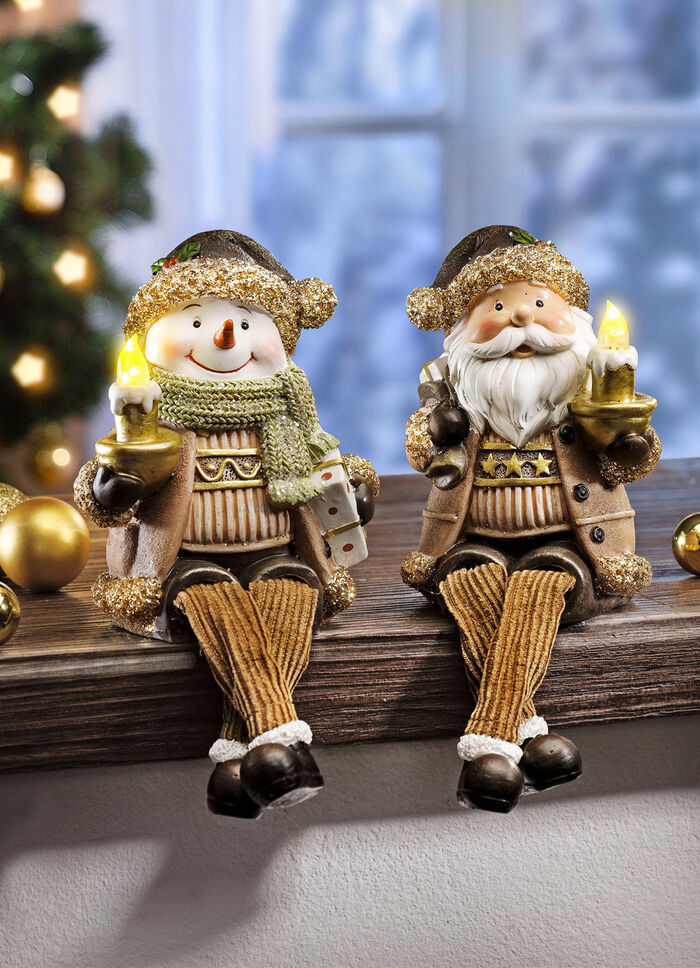 Batteriebetriebene LED-Kantenhocker, 2er-Set 