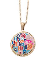 Anh&auml;nger mit Mosaikmuster und Ankerkette 