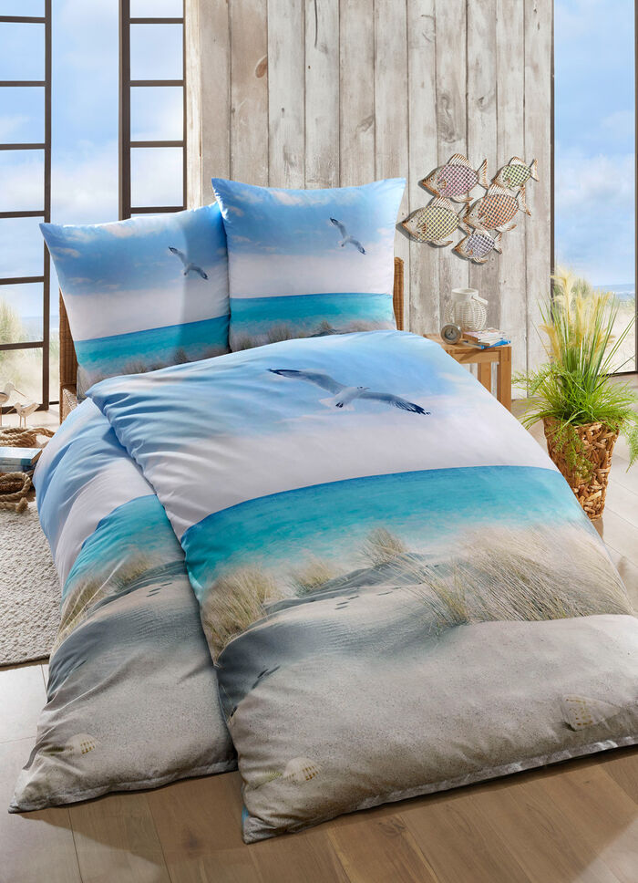 Maritime Bettwäsche-Garnitur in Microfaser-Qualität MULTICOLOR