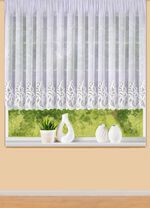 Blumenfenster-Store mit Universalschienenband 