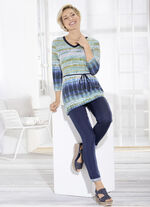 Sagenhafte Tunika mit Gürtelschlaufen und Bindegürtel 