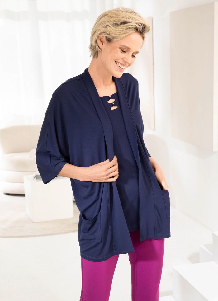 Shirtjacke mit aufgesetzten Taschen in 2 Farben 