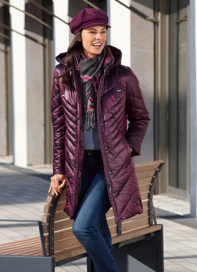 Kurzmantel mit Seitenschlitzen 