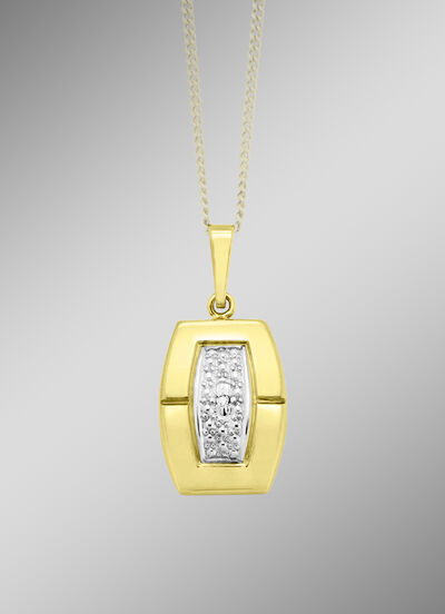 Moderner Anhänger mit Diamant 