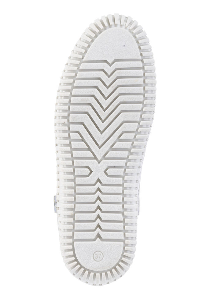 ELENA EDEN Sneaker mit Zier-Perforation EISGRAU-BUNT