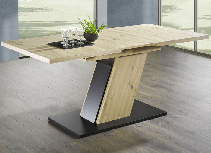 Essgruppe, 5-teilig, in modernem Design ARTISAN EICHE-ANTHRAZIT