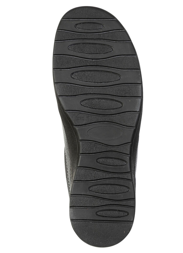 ELENA EDEN, komfortable Damen-Slipper, Weite K, mit herausnehmbarem Fußbett SCHWARZ