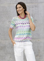 Tunika mit farbbrillantem Druck 