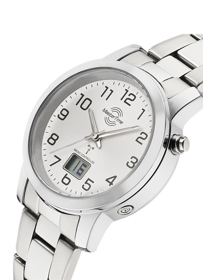 Klassische Damenuhr mit Funkuhrwerk 