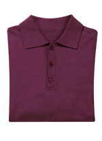 Polopullover mit kurzer Knopfleiste in 4 Farben BORDEAUX
