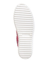 ELENA EDEN Schnürschuh aus effektvoll bedrucktem Nubukleder ROT