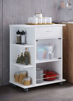 Ger&auml;umiger K&uuml;chenrollwagen WEISS