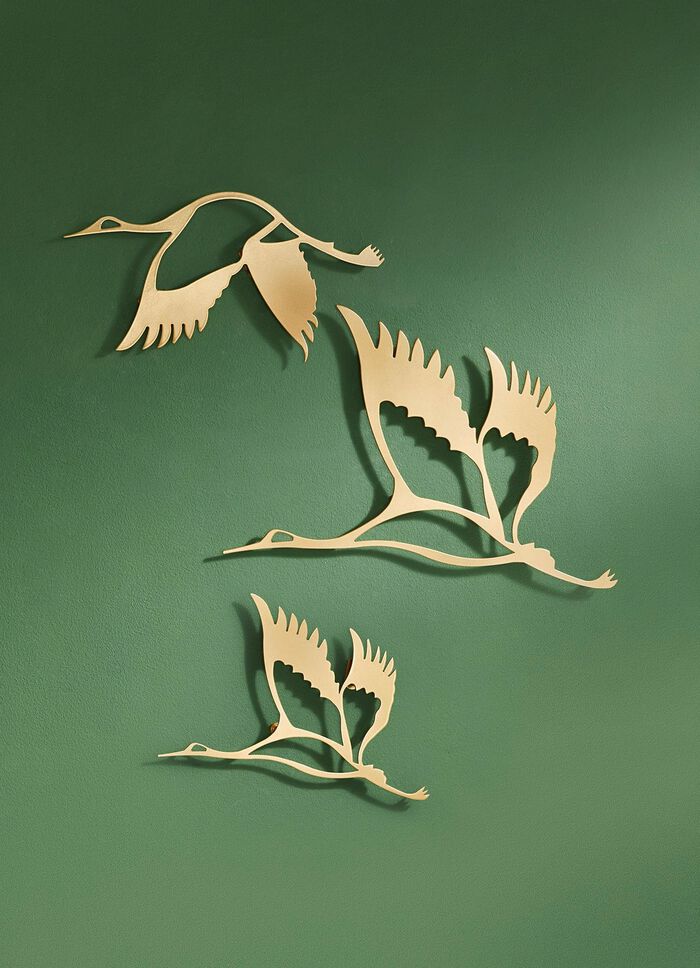 Wanddekoration aus Metall, 3-teilig  