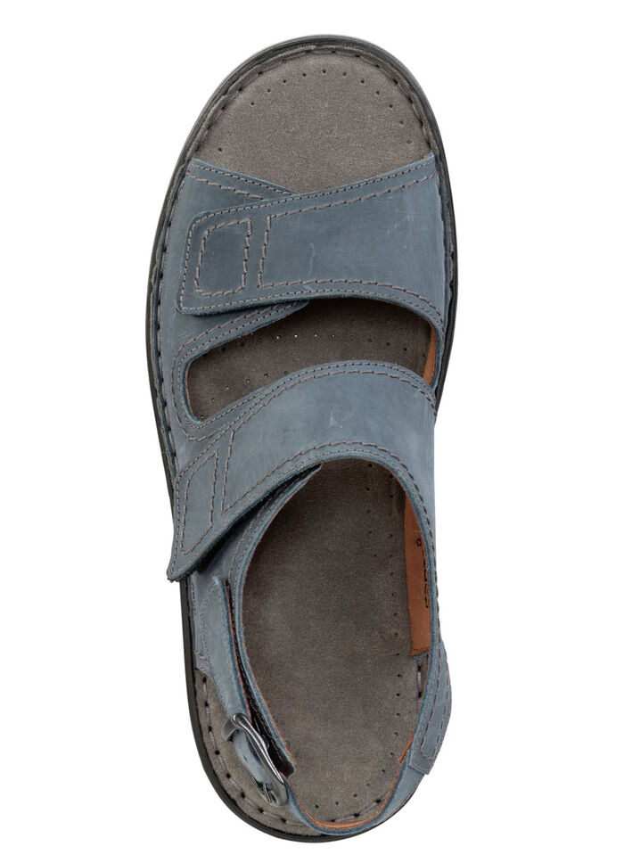 GINO GALANTE Sandale aus gefettetem, schattiertem Rind-Nubukleder JEANS