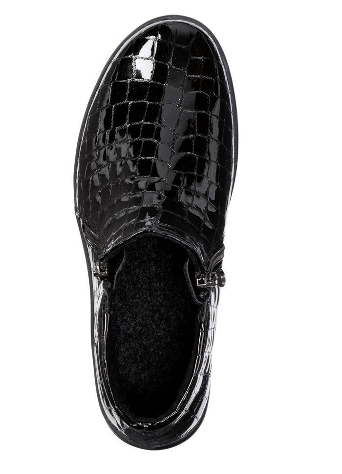 ELENA EDEN, bequeme Damen-Boots, Weite H, mit herausnehmbarem Fußbett SCHWARZ