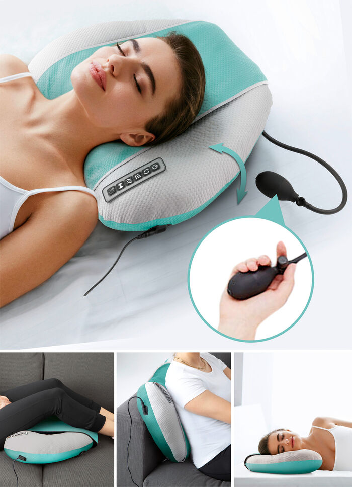 Shiatsu-Massagekissen mit Vibration und W&auml;rme 