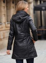 Lederkurzmantel von &bdquo;Caminari&ldquo; SCHWARZ