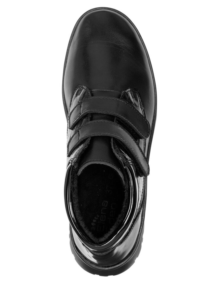 ELENA EDEN, gef&uuml;tterte Damen-Boots, Winterschuhe, Weite G, mit herausnehmbarem Fu&szlig;bett SCHWARZ