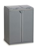 Abfallsammler für 2 oder 3 Müllbeutel HELLGRAU