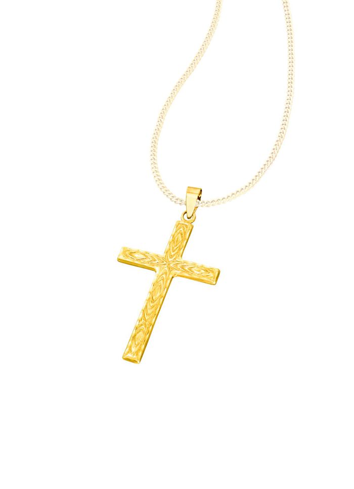 Diamantierter Kreuz-Anh&auml;nger 