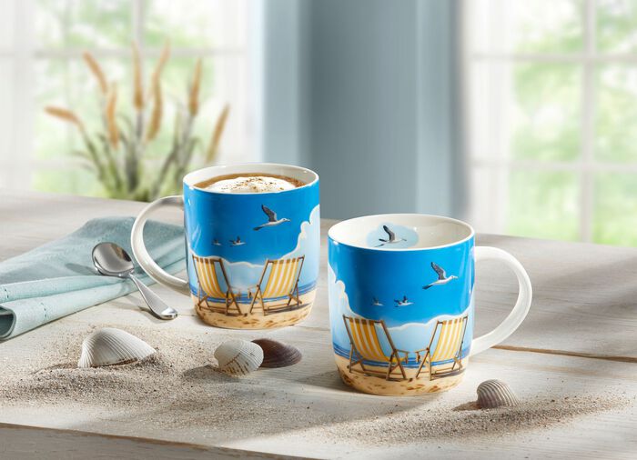 Henkelbecher aus hochwertigem Porzellan 