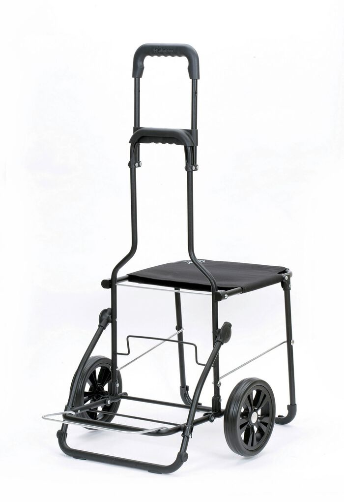 Andersen Einkaufsroller mit Sitzm&ouml;glichkeit GRAU