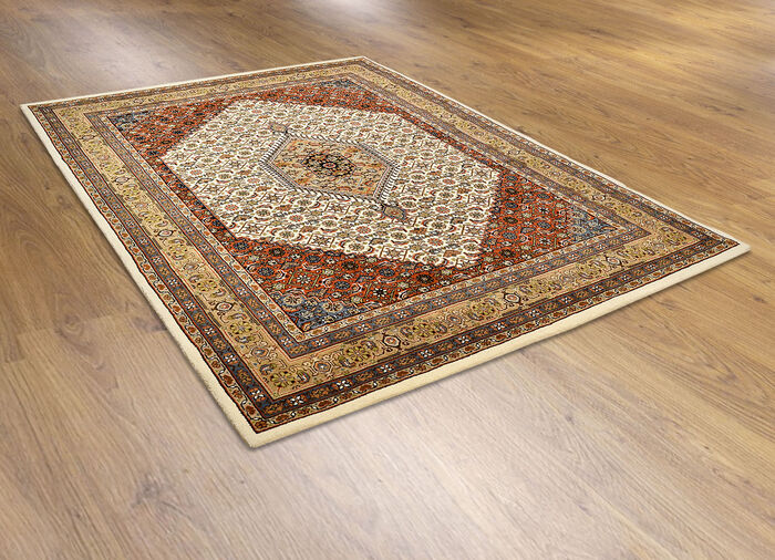 Handgetuftete Brücken und Teppiche aus 100% Schurwolle BEIGE