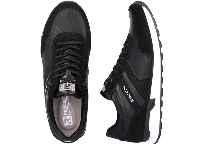 Schn&uuml;r-Sneaker mit herausnehmbarem Textilfu&szlig;bett 