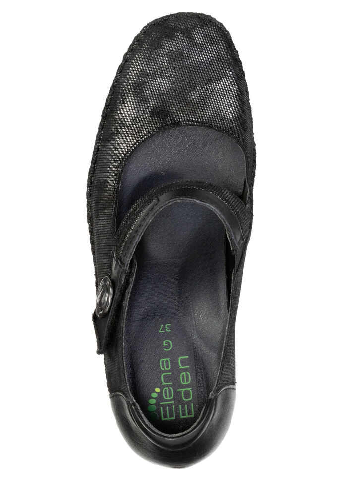 ELENA EDEN, schicke Damen-Pumps, Weite G, mit herausnehmbarem Fußbett SCHWARZ