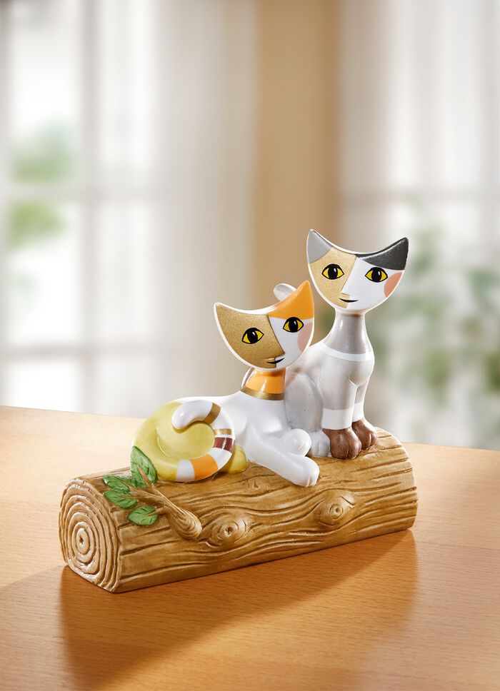Katzenpaar auf Baumstamm von Rosina Wachtmeister 