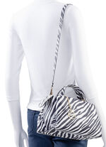 Laurina Tasche mit Zebra-Dessin SCHWARZ-WEISS