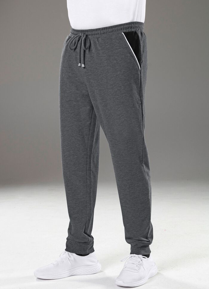 Freizeithose in 4 Farben ANTHRAZIT MELIERT