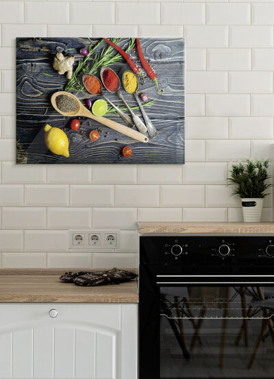 Bild aus Glas mit hochauflösendem Digitaldruck 