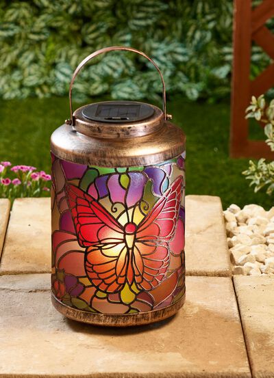 Handbemalte Solarlaterne 