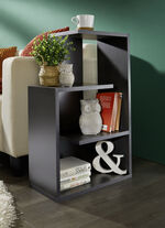 Beistelltisch, auch als Bücherregal nutzbar ANTHRAZIT