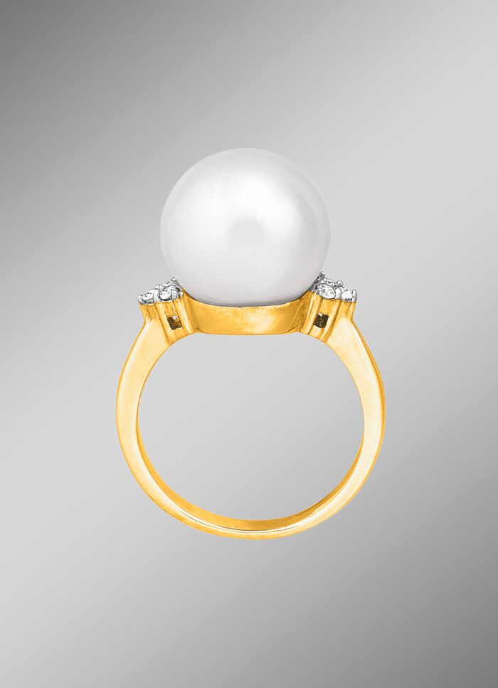 Zauberhafter Damenring mit S&uuml;dsee-Perle 