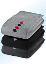 F&uuml;nferpack Socken mit handgekettelter Spitze und druckfreiem Bund 