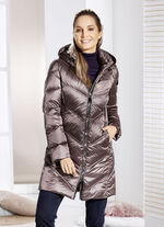 Kurzmantel mit fester Kapuze 