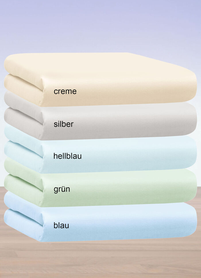 Kuschelige und warme Winterflausch-Spannbetttücher BLAU