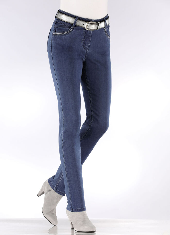Jeans in 5-Pocket-Form JEANSBLAU
