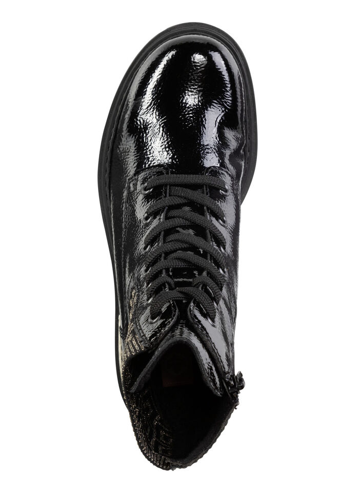 Rieker, stylische Damen-Stiefeletten, Winterschuhe, mit Reißverschluss SCHWARZ-GOLD