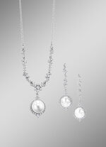 Schmuck-Set mit Süßwasser-Zuchtperlen, 2-teilig 