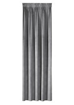 Energiespar-Verdunkelungsschals in Samtoptik GRAU