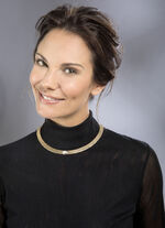 Edler Superflex-Halsreif mit Mittelteil in Wei&szlig;gold 