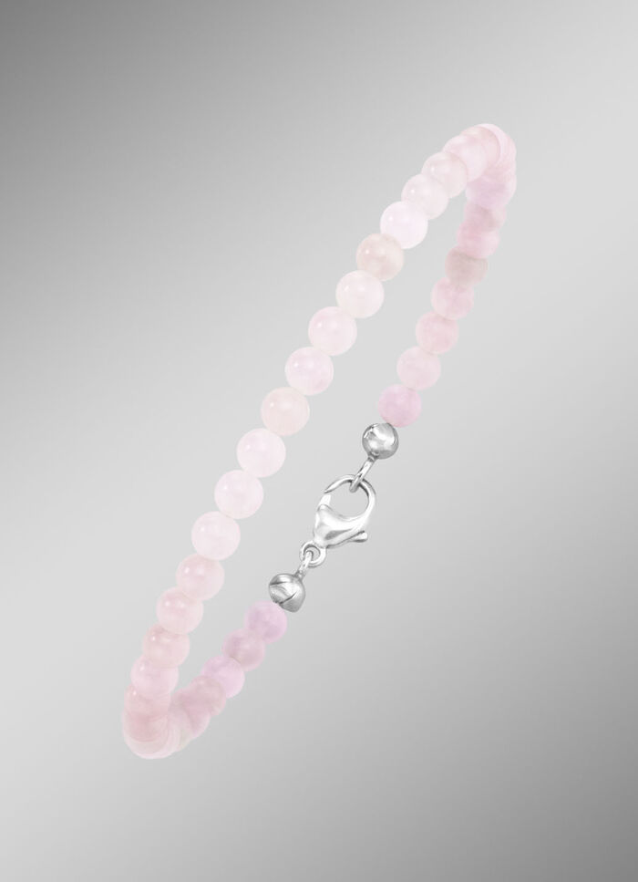 Armband mit echtem Rosenquarz 